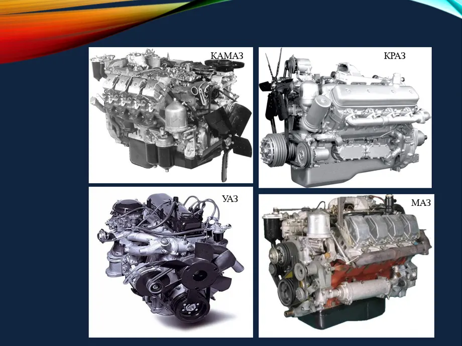 Engines and assemblies serviced by the division